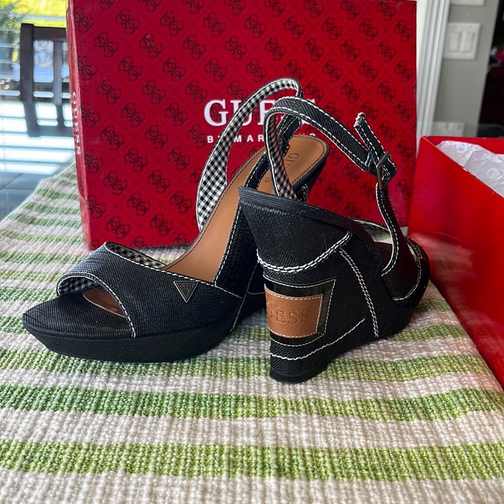 Denim wedge